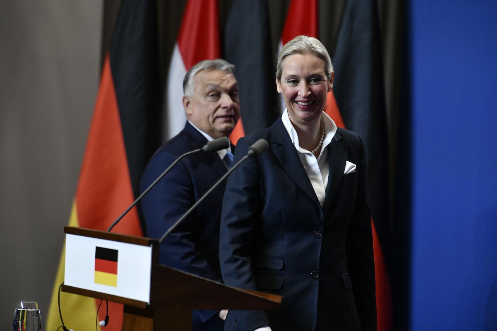 Alice Weidel AfD-társelnök brüsszeli bábnak nevezte Magyar Pétert, szerinte Orbán Viktor a garancia Ukrajna EU-tagsága ellen