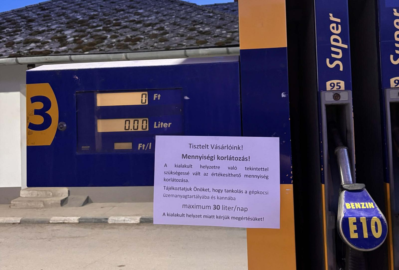 Egyre több magyarországi benzinkúton nincs gázolaj, többen is korlátozzák a kiadható mennyiséget