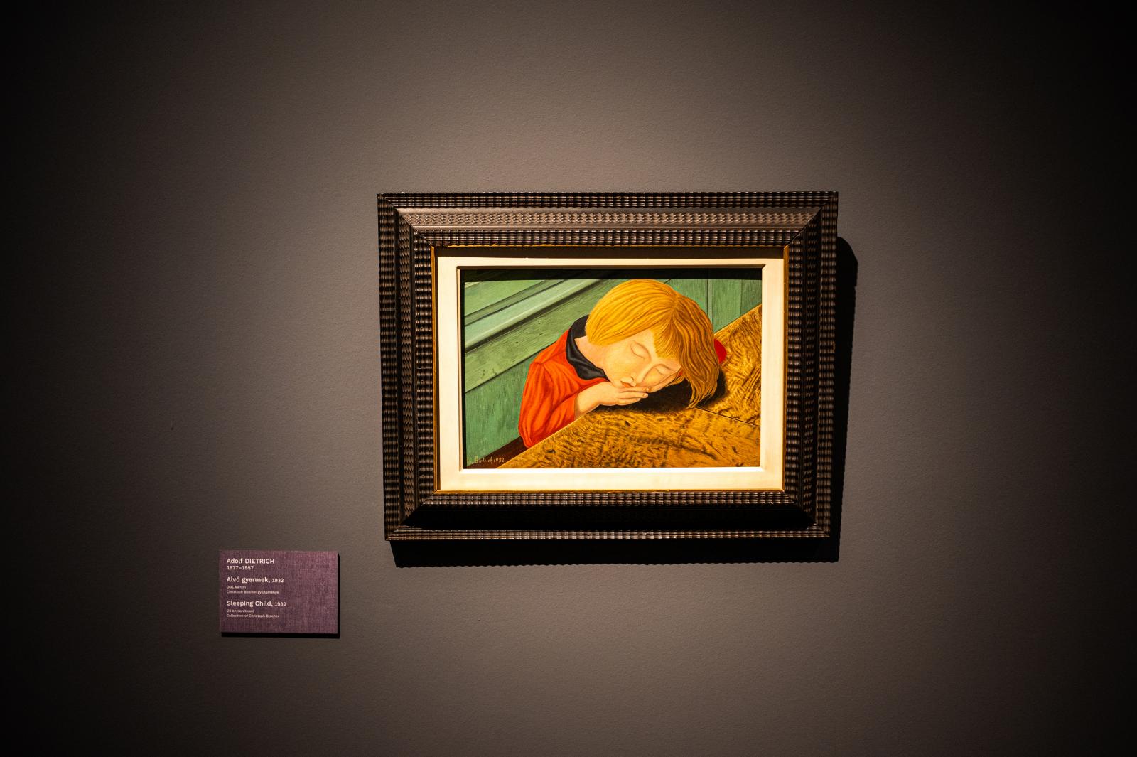 Adolf Dietrich: Alvó gyermek (1932) 