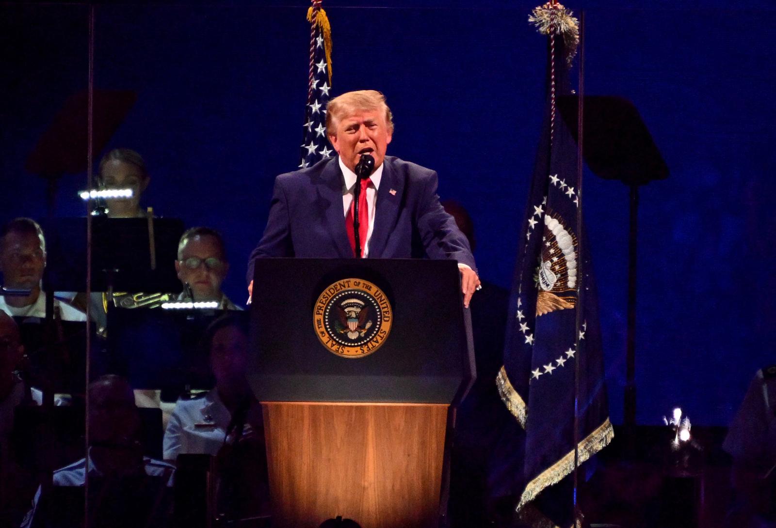 Trump a kommunizmus térnyerésével riogatott függetlenség napi beszédében