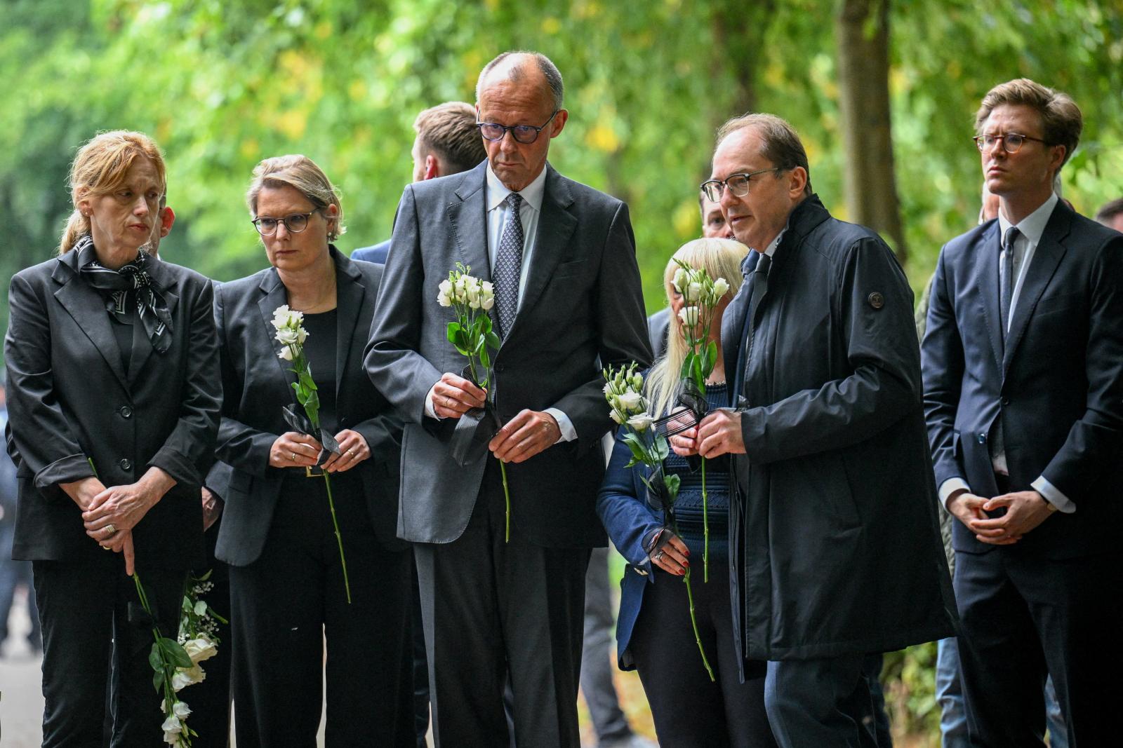 Friedrich Merz a merénylet helyszínén