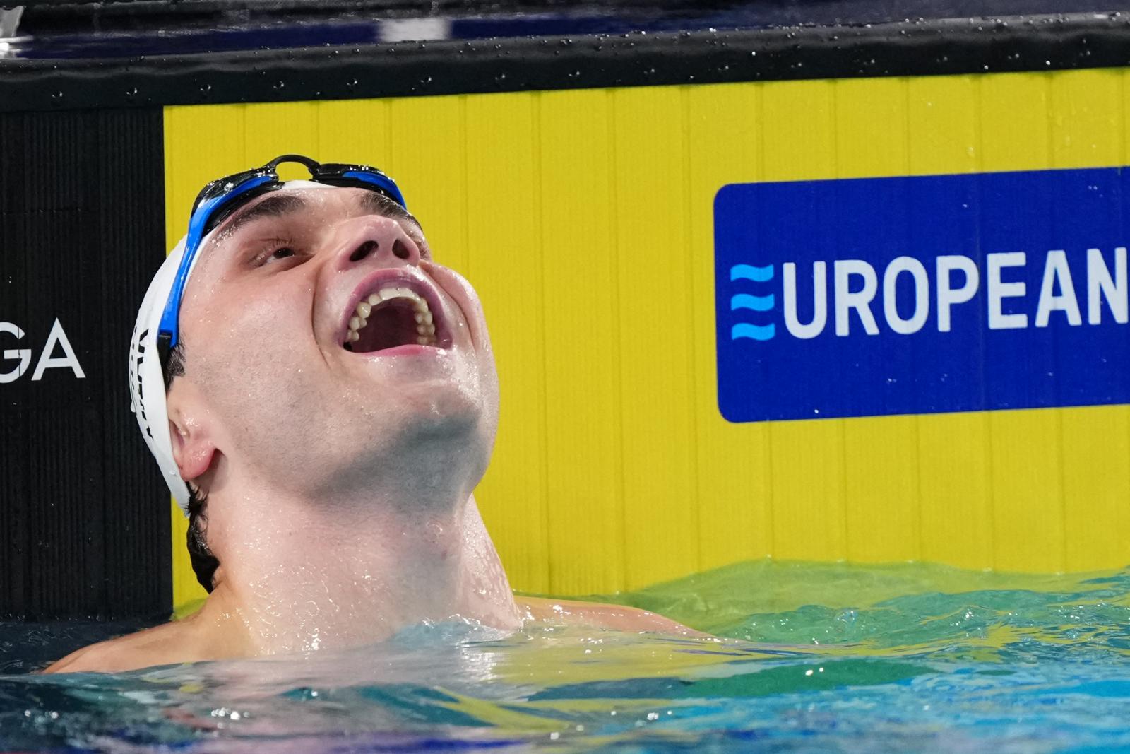 Európa-csúccsal nyert Milák Kristóf 100 pillangón