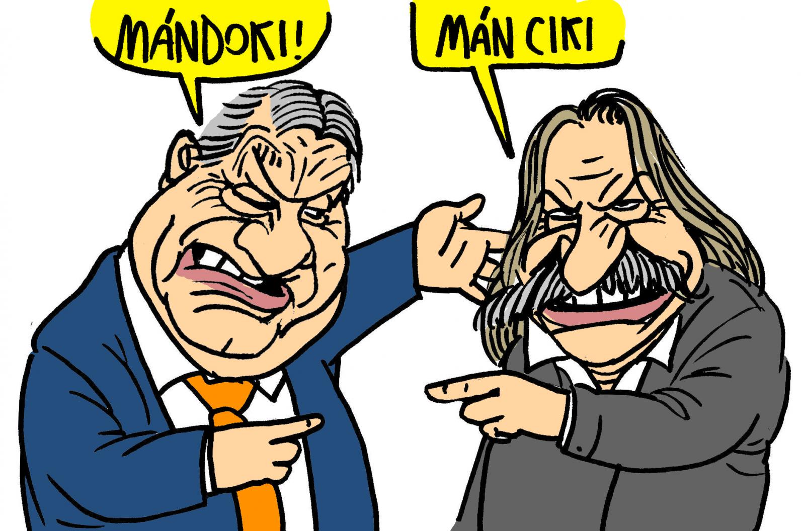 Pápai Gábor karikatúrája