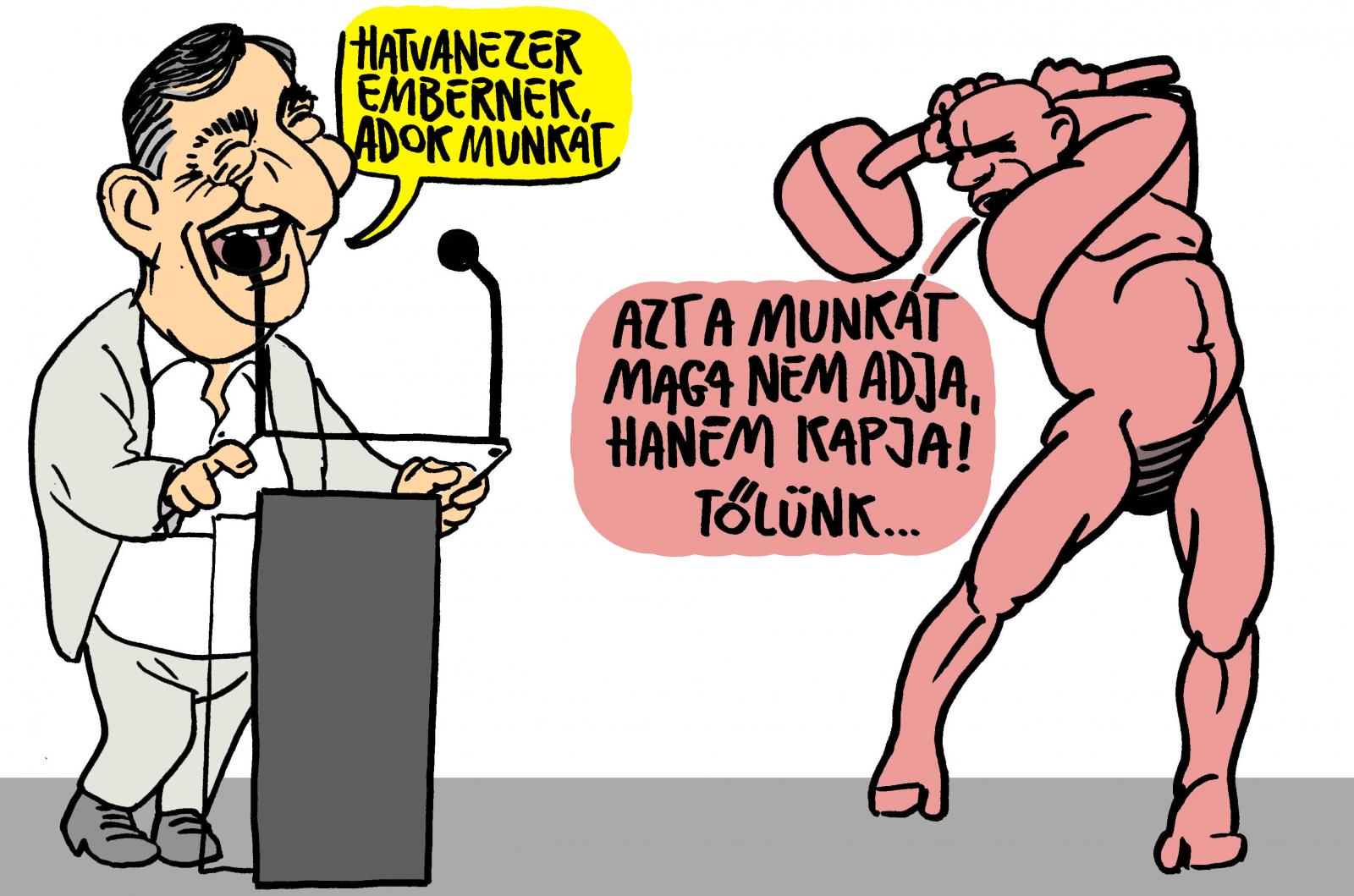 Pápai Gábor karikatúrája