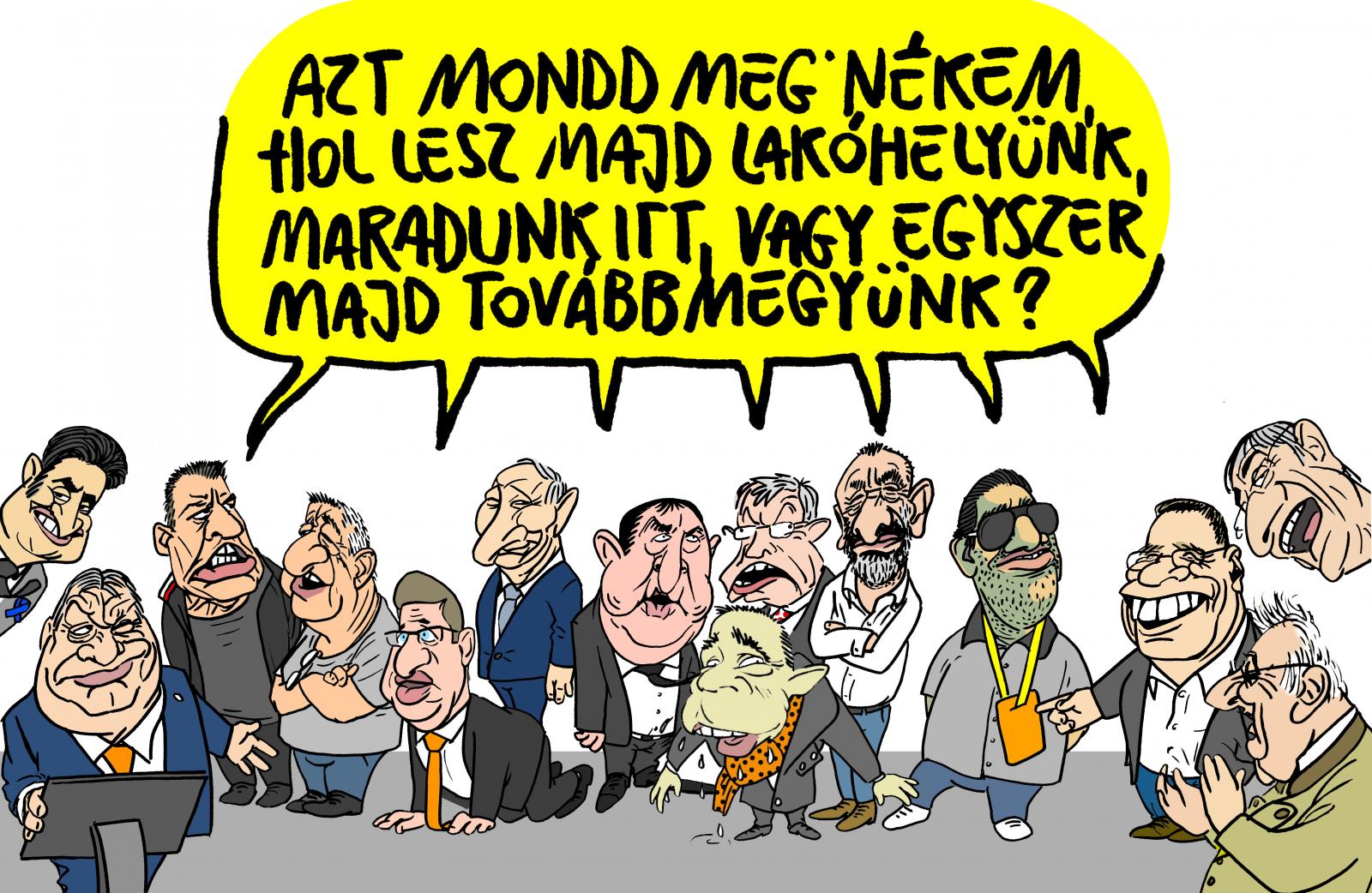 Pápai Gábor karikatúrája
