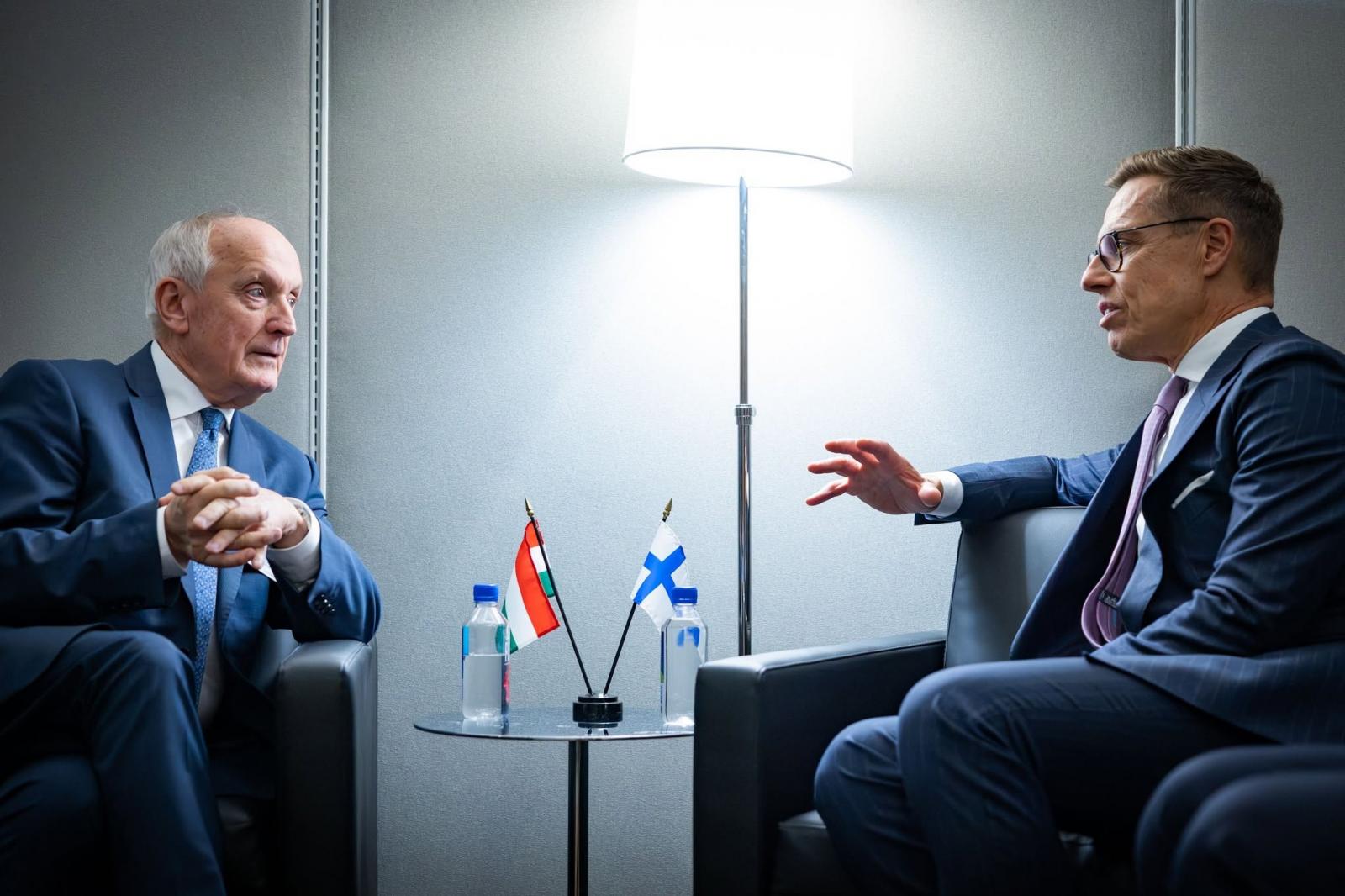 Baka András a NATO-határok védelméről is tárgyalt az észt és a finn államfővel New Yorkban