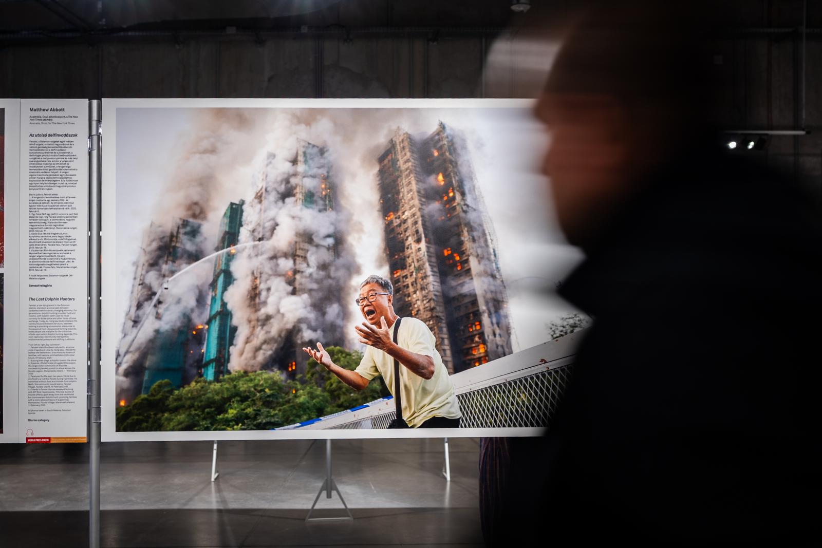 Karácsony Gergely főpolgármester beszédet mond a World Press Photo 2026 kiállítás megnyitóján a budapesti Biodómban 2026. szeptember 24-én