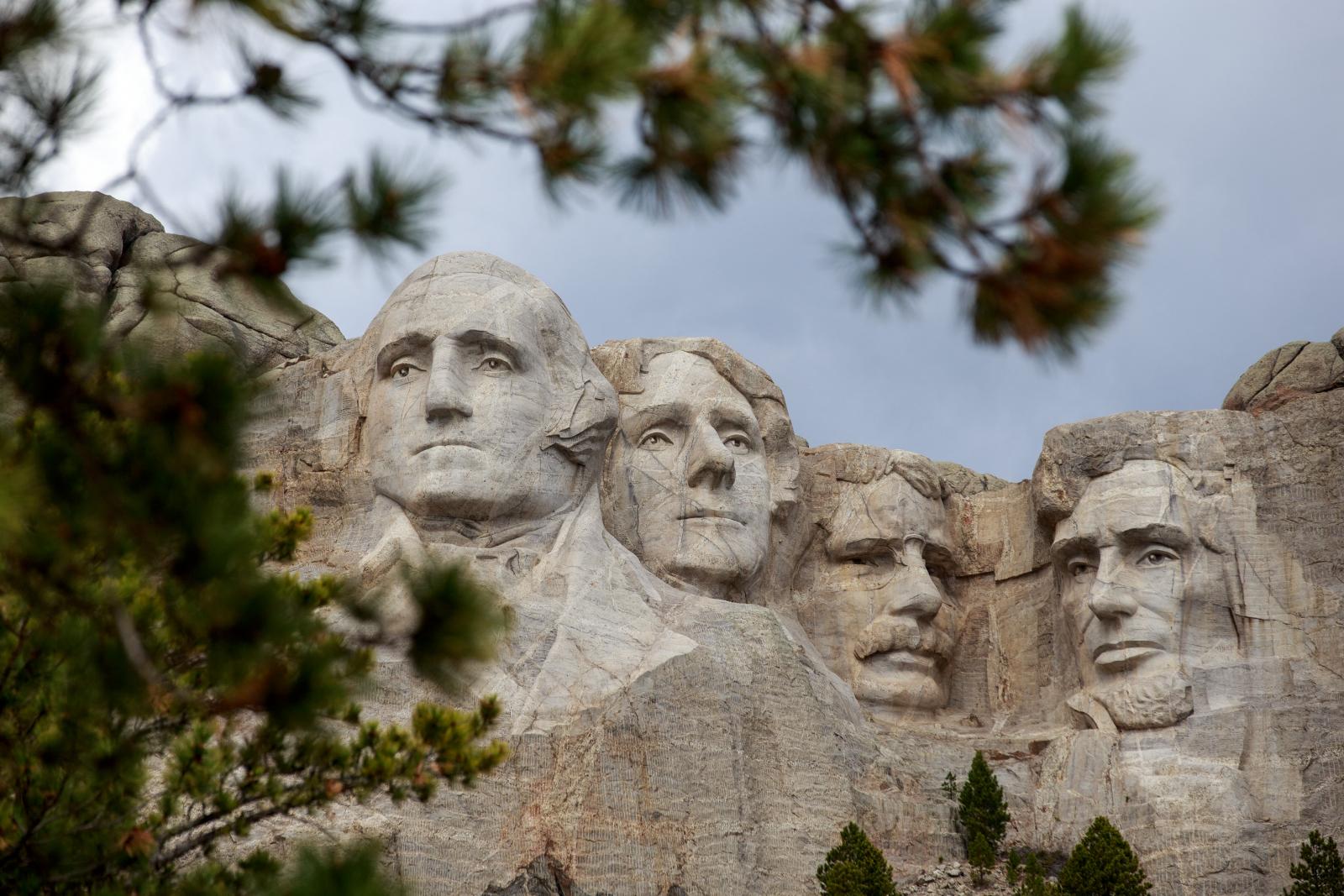 Egyiptomi szfinxek is vannak Amerikában: a dél-dakotai Rushmore-hegy oldalából négy hatalmas fejet is kifaragtak