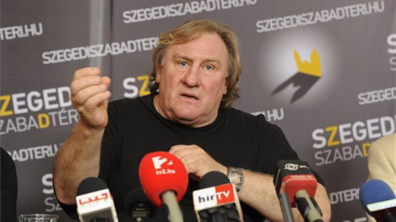 Depardieu a Szegedi Szabadtéri Játékok sajtótájékoztatóján. FOTÓ: MTI, Kelemen Zoltán Gergely