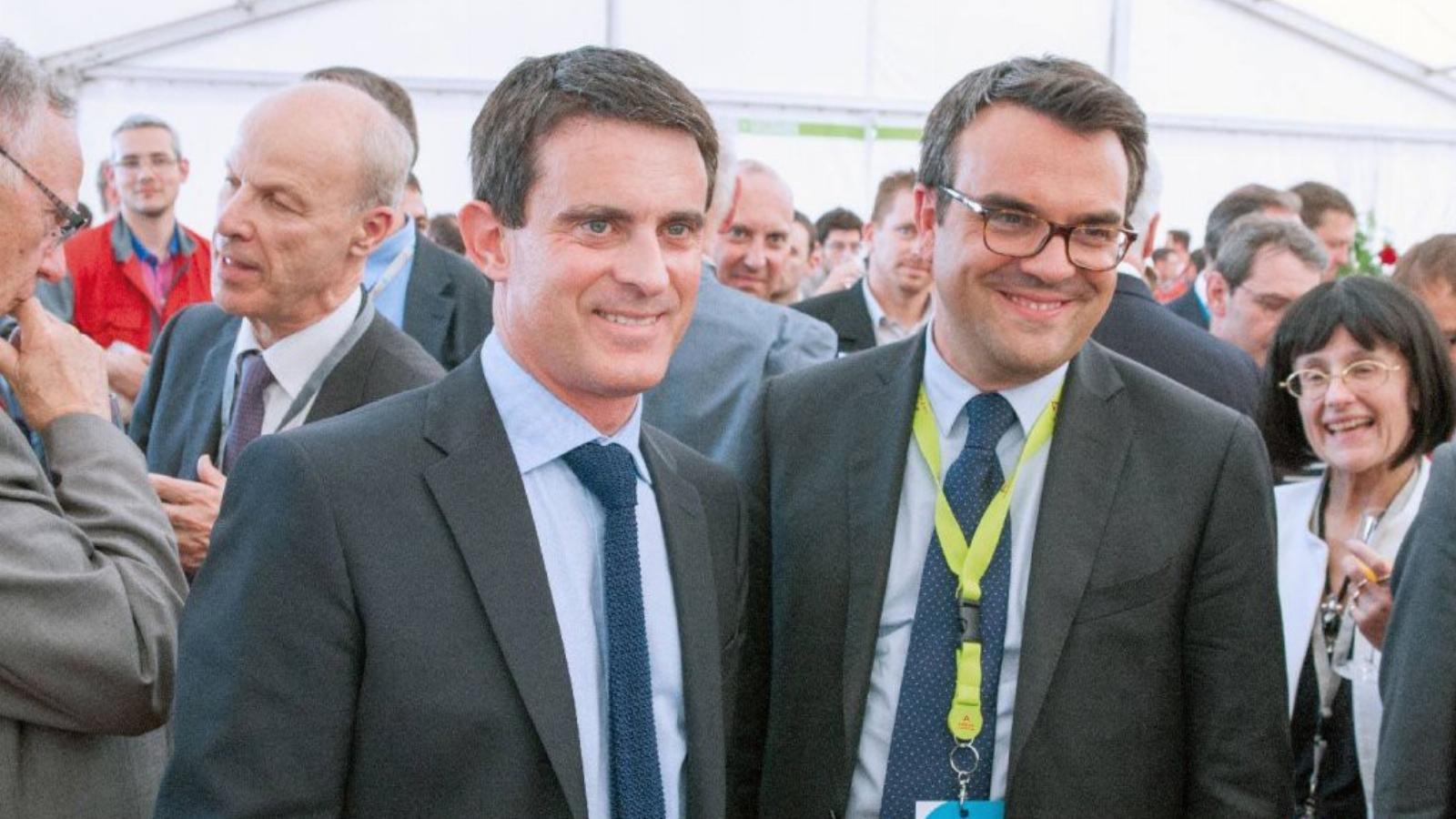 Manuel Valls miniszterelnök Thévenoud társaságában FORRÁS: FACEBOOK