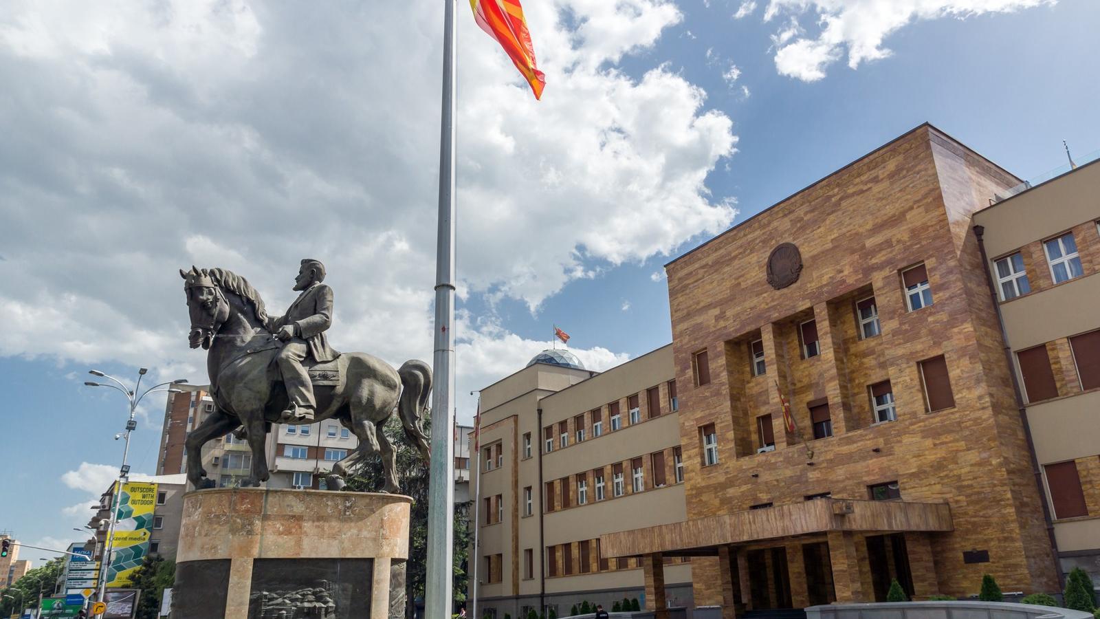 A macedón parlament - illusztráció