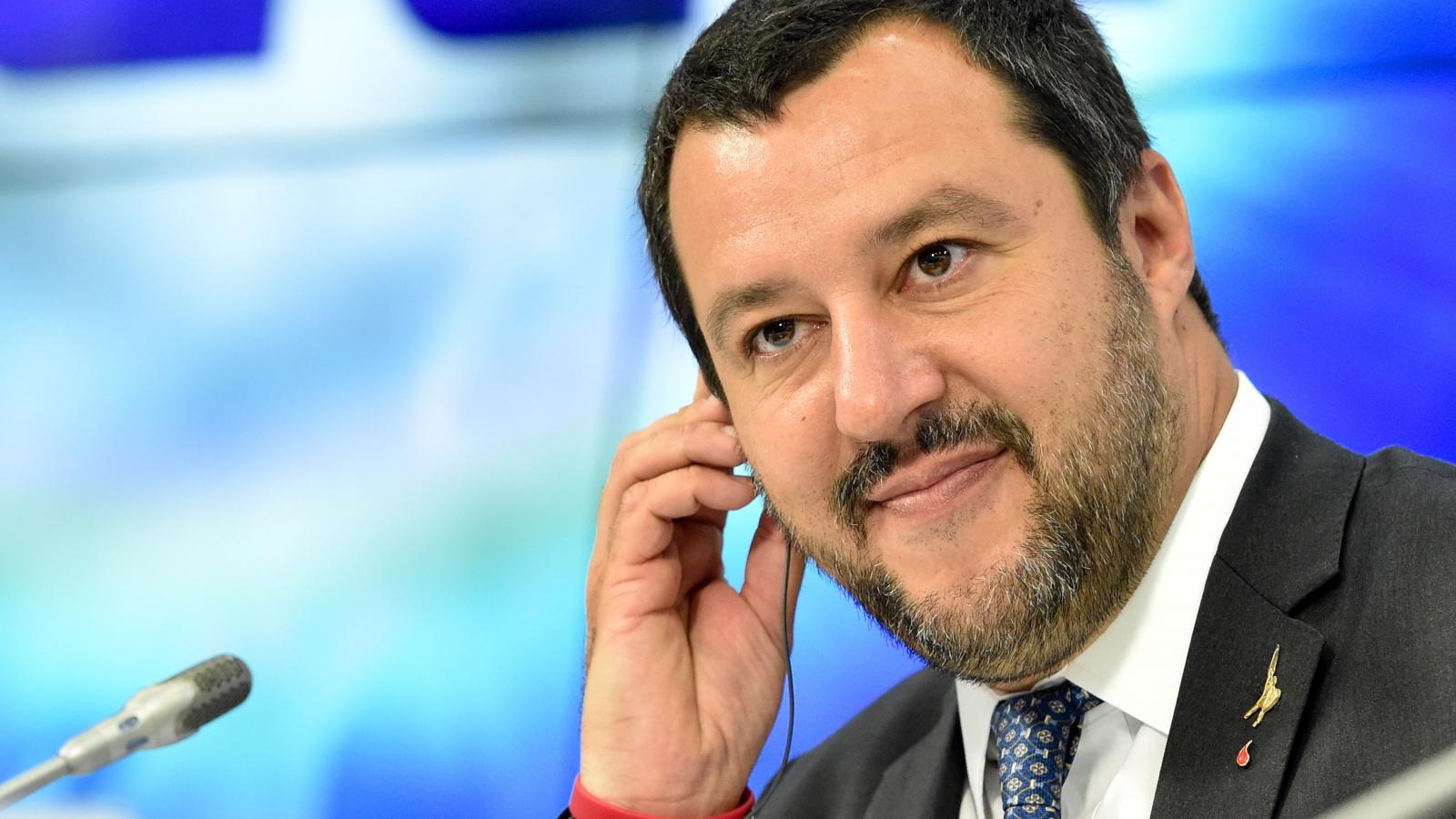 Matteo Salvini belügyminiszter, a Liga vezetője.