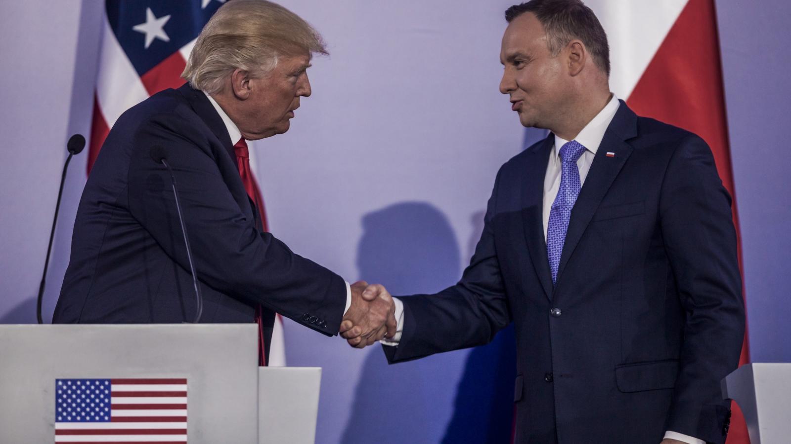 Donald Trump és Andrzej Duda 2017-ben.