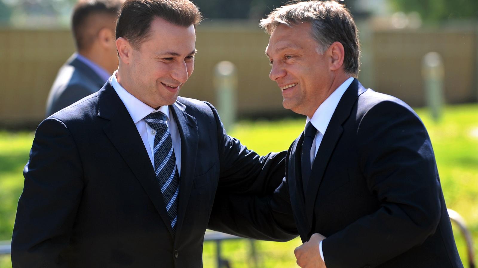 Nikola Gruevszki példaképként tekintett Orbán Viktorra. A kép 2011-ben készült.