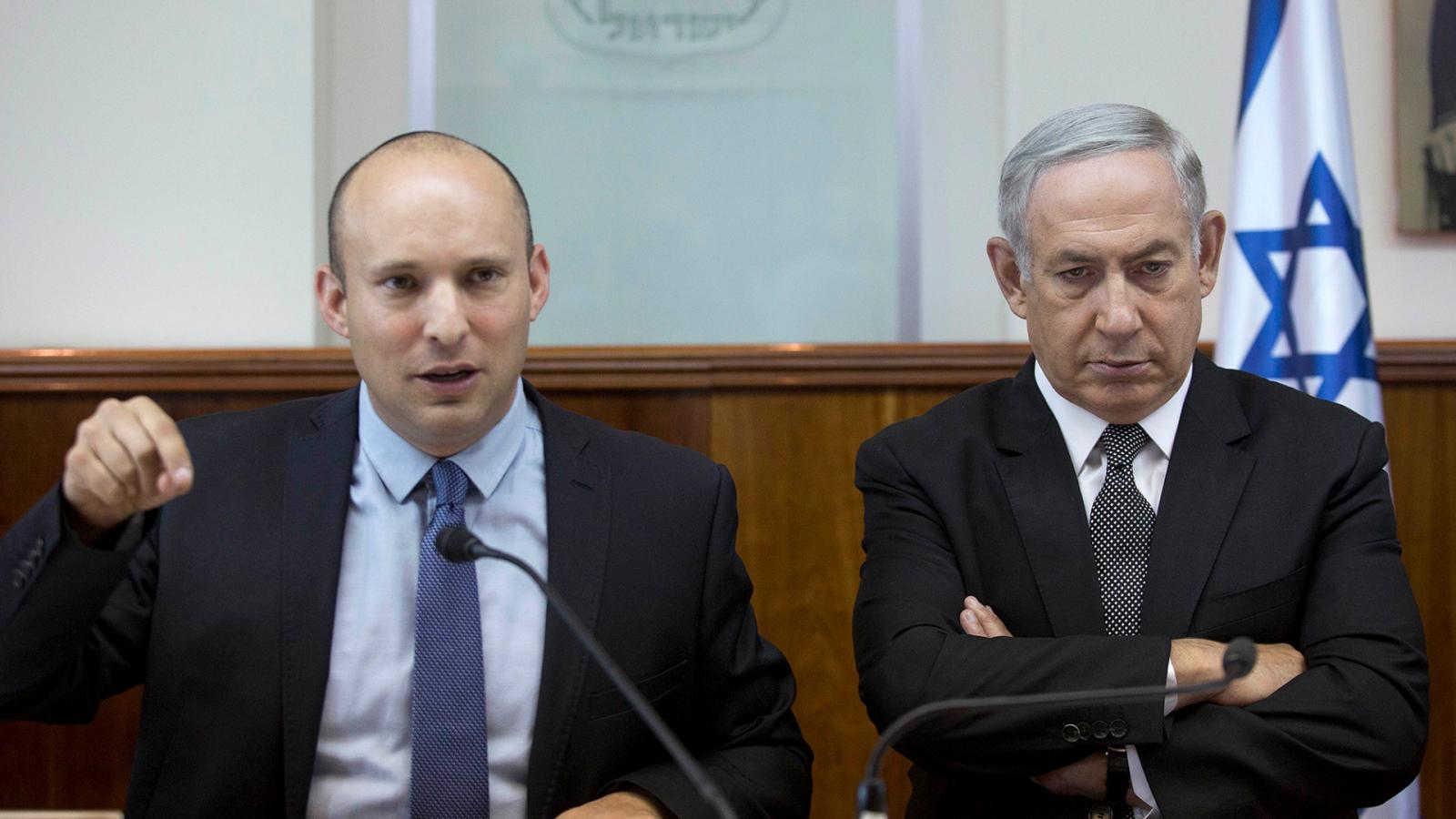 Naftali Bennett és Benjámin Netanjahu miniszterelnök