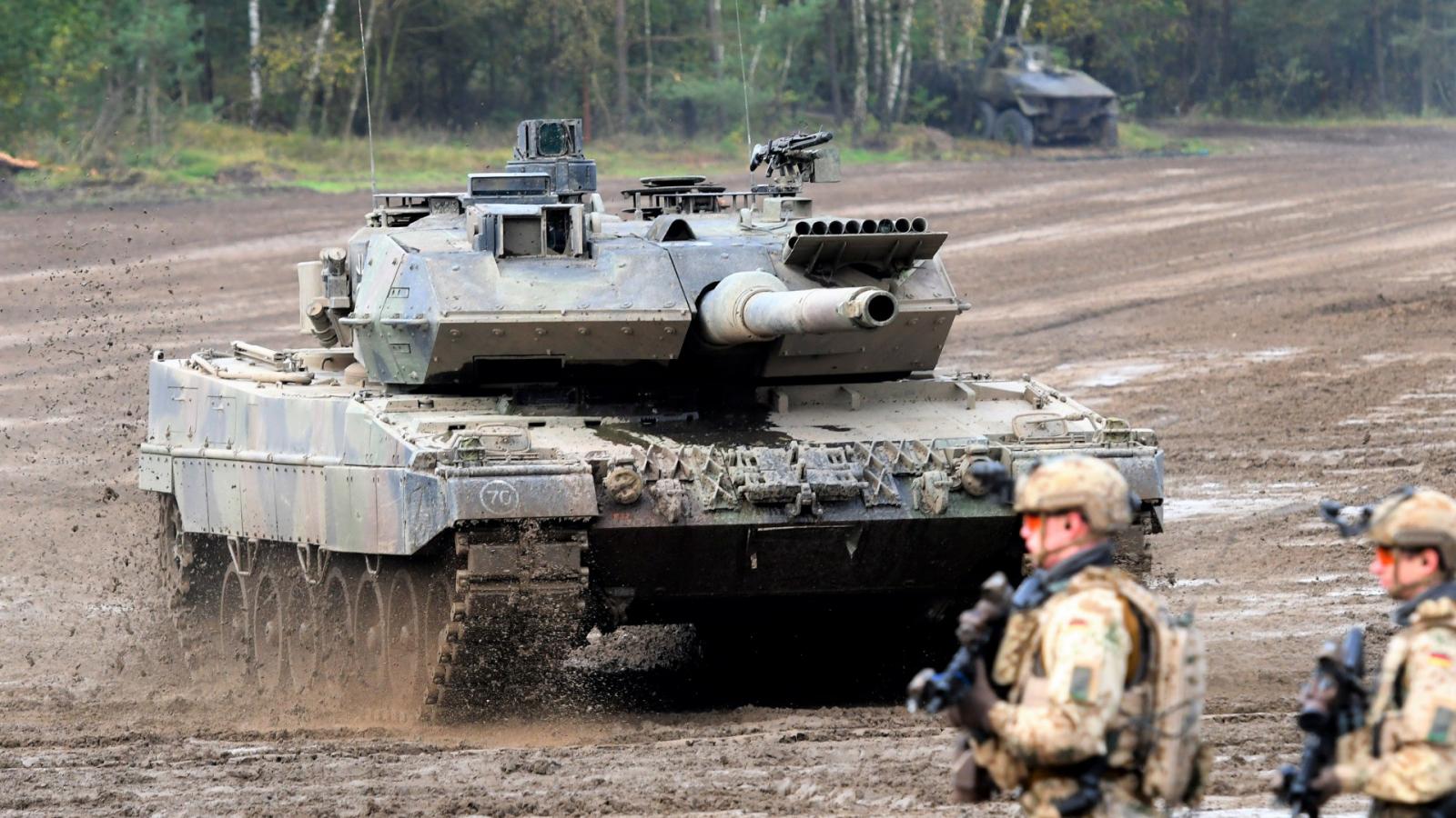 A Leopard 2A7-es német harckocsi