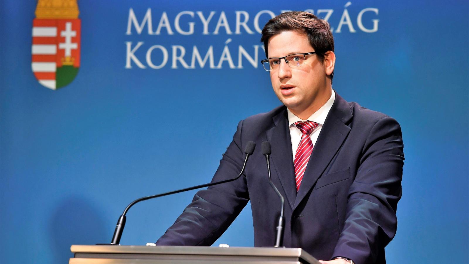 Gulyás Gergely, a Miniszterelnökséget vezető miniszter