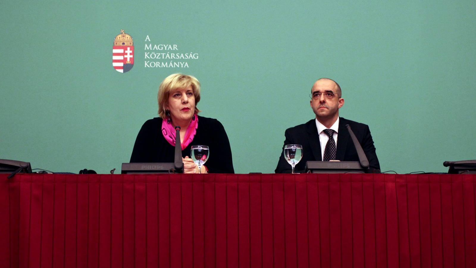 Dunja Mijatovic és Kovács zoltán 2011-ben Budapesten