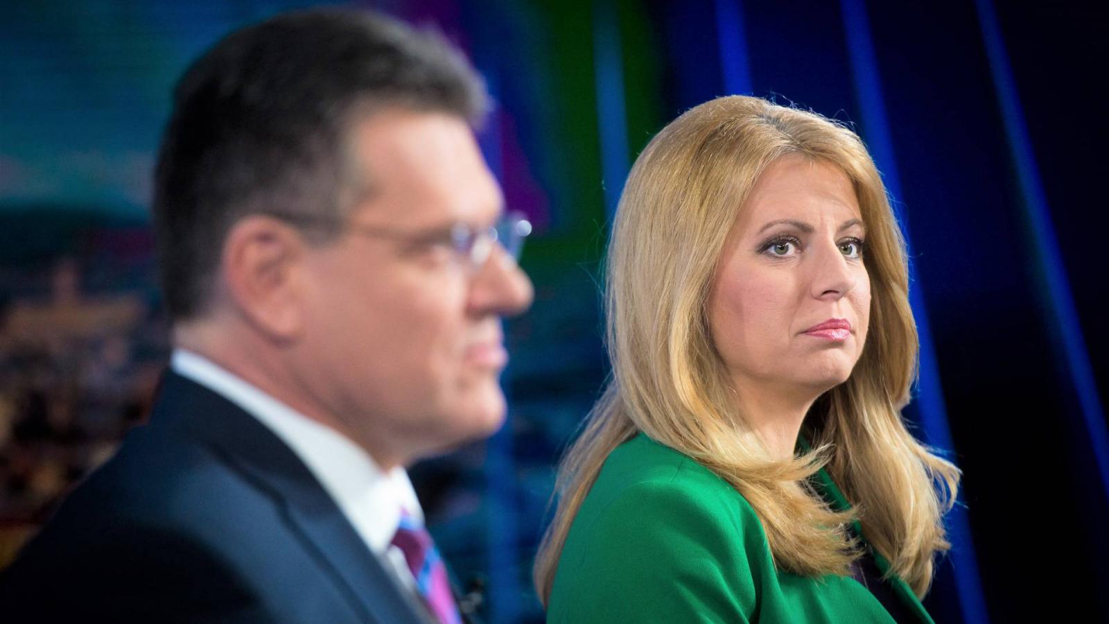 Zuzana Caputova és Maros Sefcovic