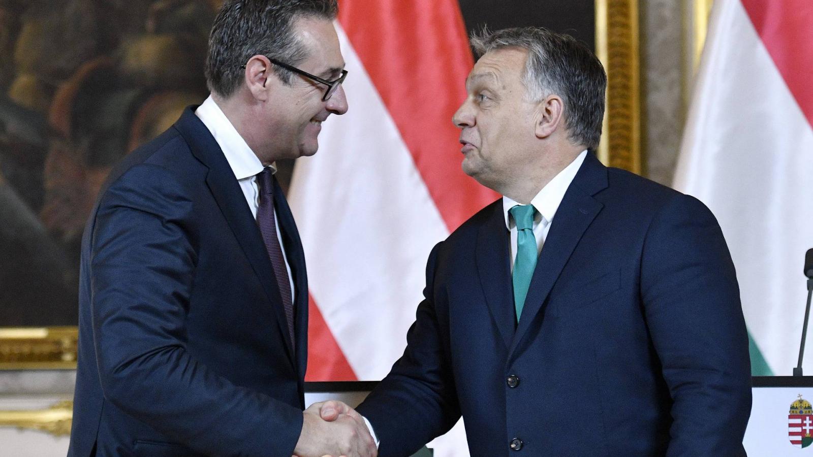 Heinz-Christian Strache Orbán Viktorral