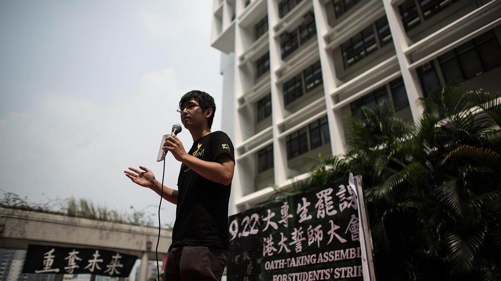 Diákok tiltakoznak Hongkongban/Getty Images