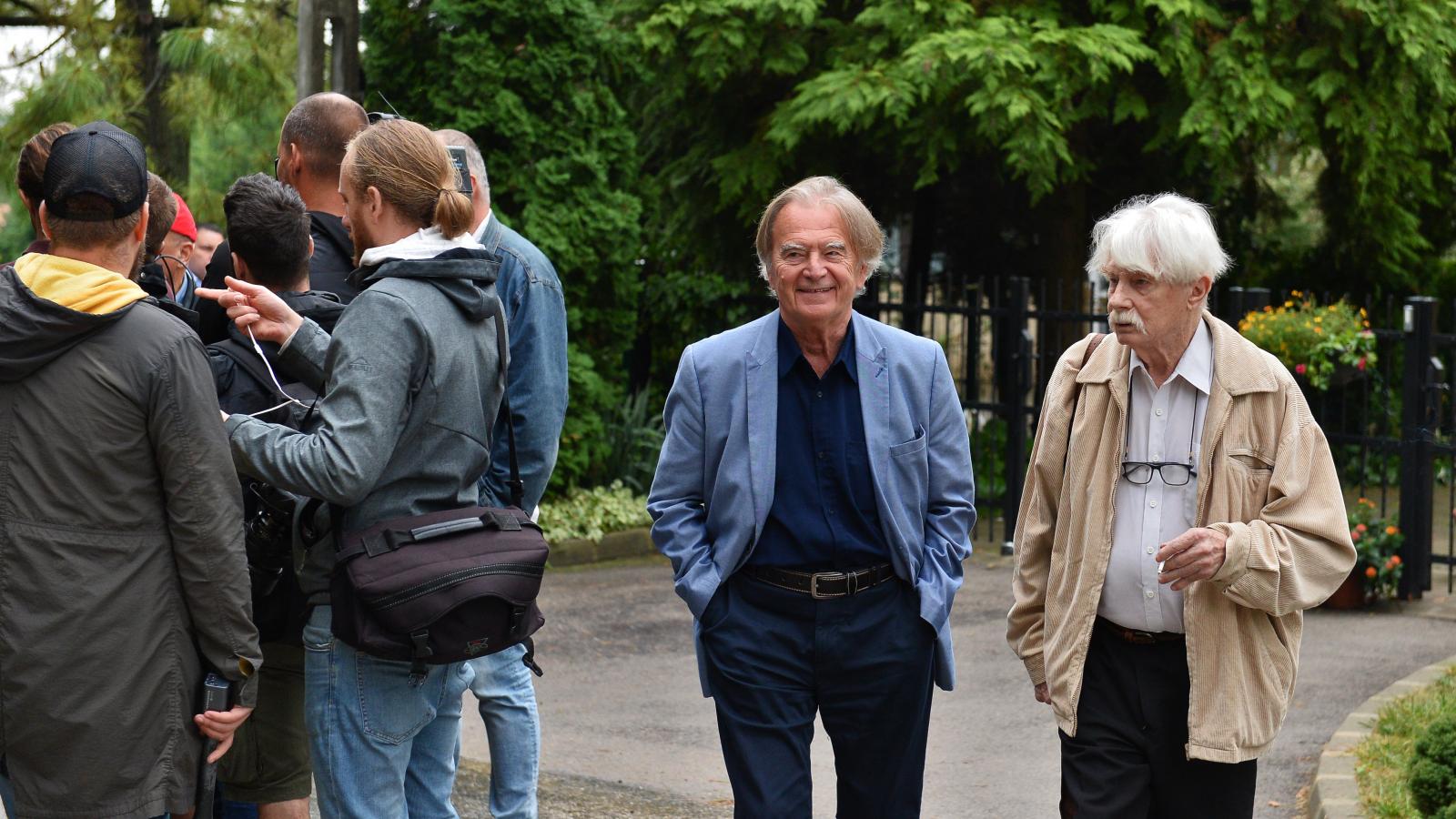 Melocco Miklós (jobbra) a 2019. szeptemberi kötcsei pikniken