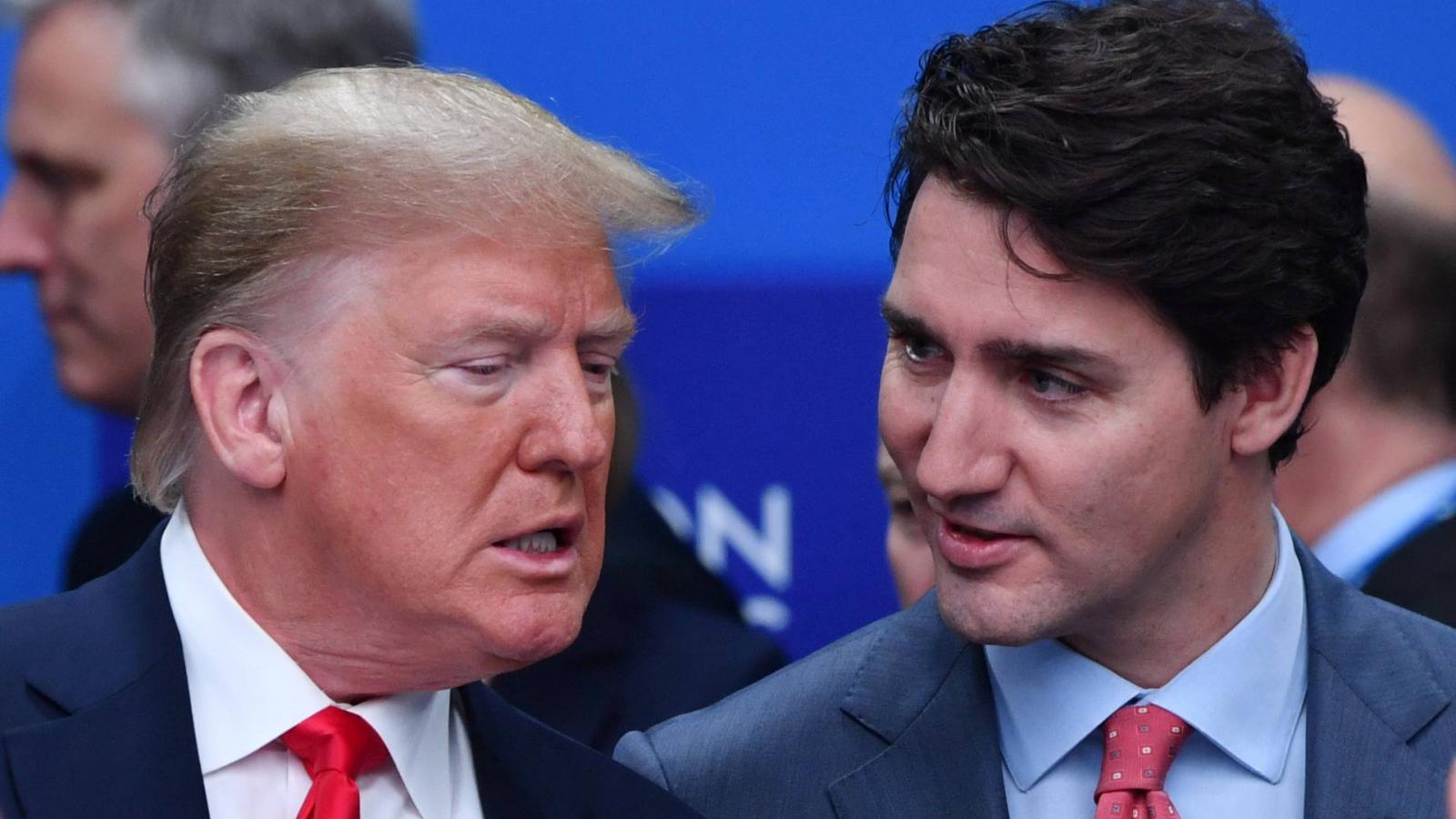 Trump és Justin Trudeau a NATO-csúcson