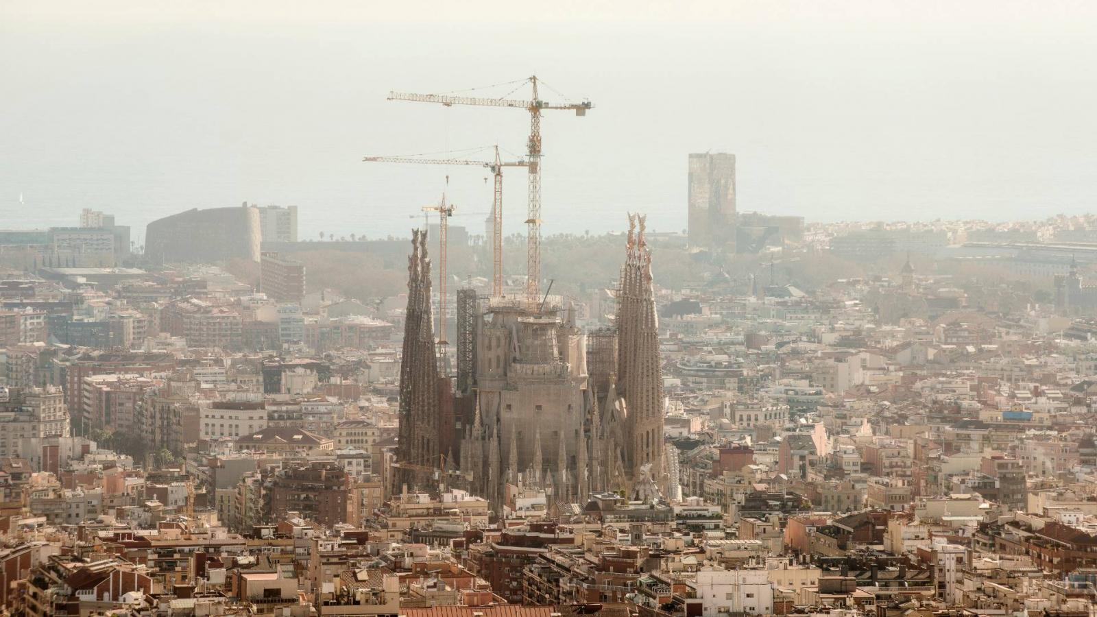 Szmog Barcelona felett