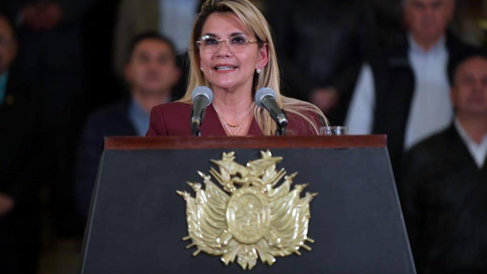 Jeanine Ánez, Bolívia ideiglenes államfője