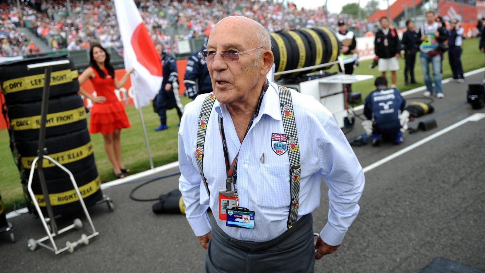 Stirling Moss a silverstone-i pályán