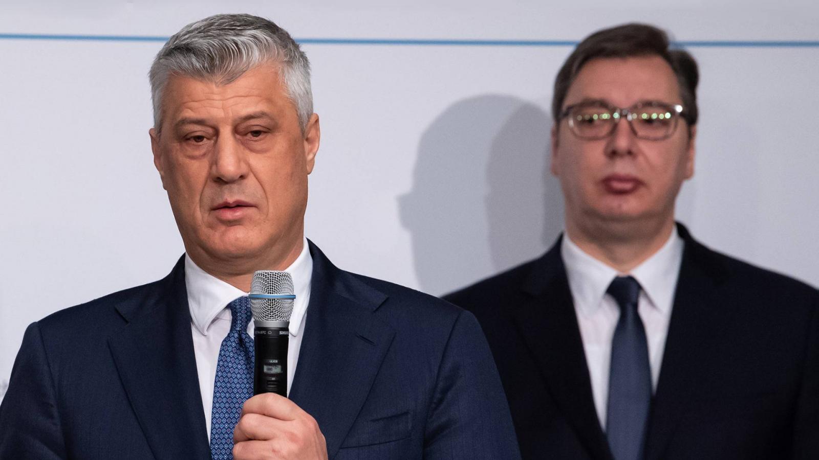 Hashim Thaci és Vucic elnök