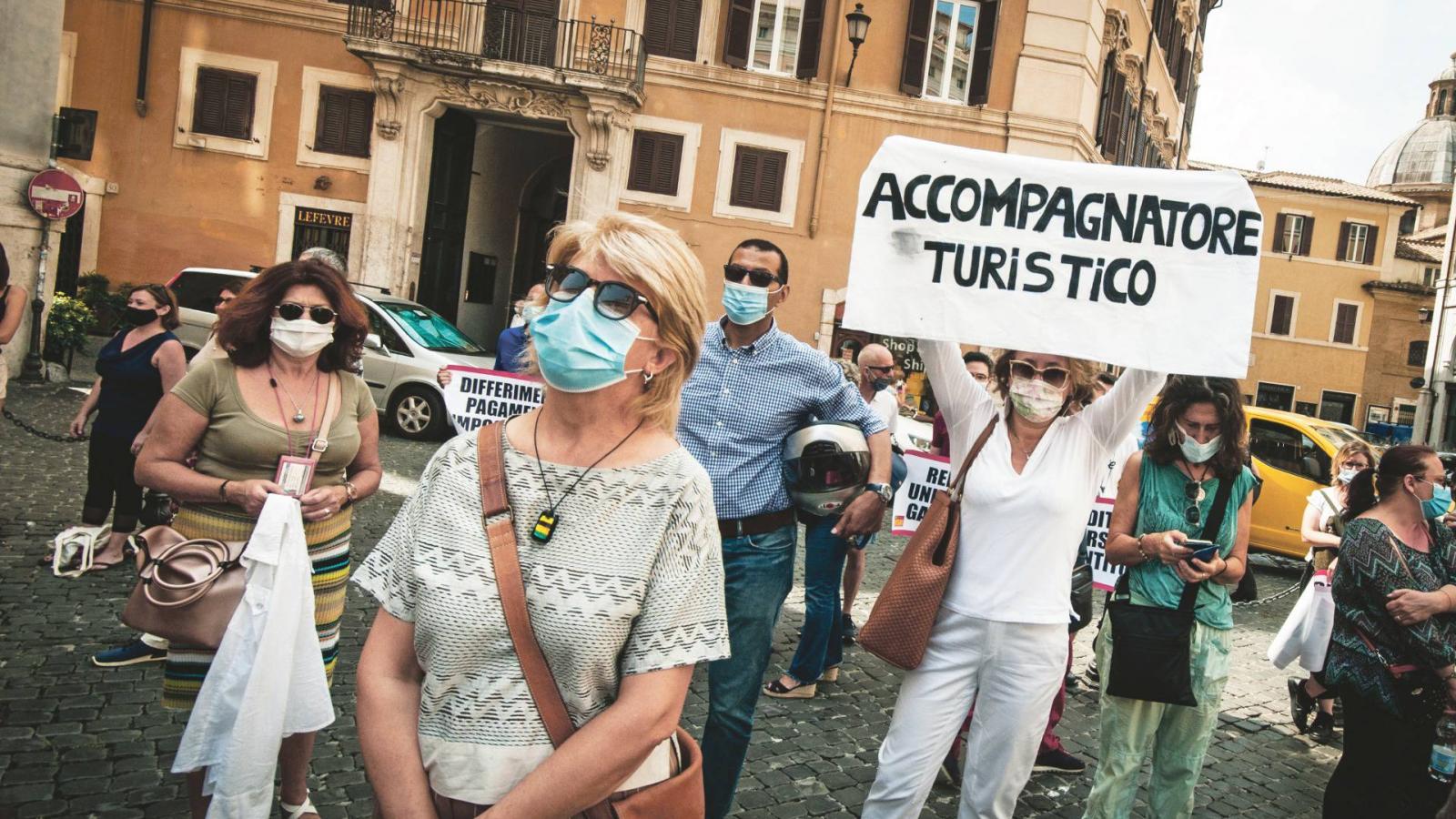 Protest Against Giuseppe Conte`s Government