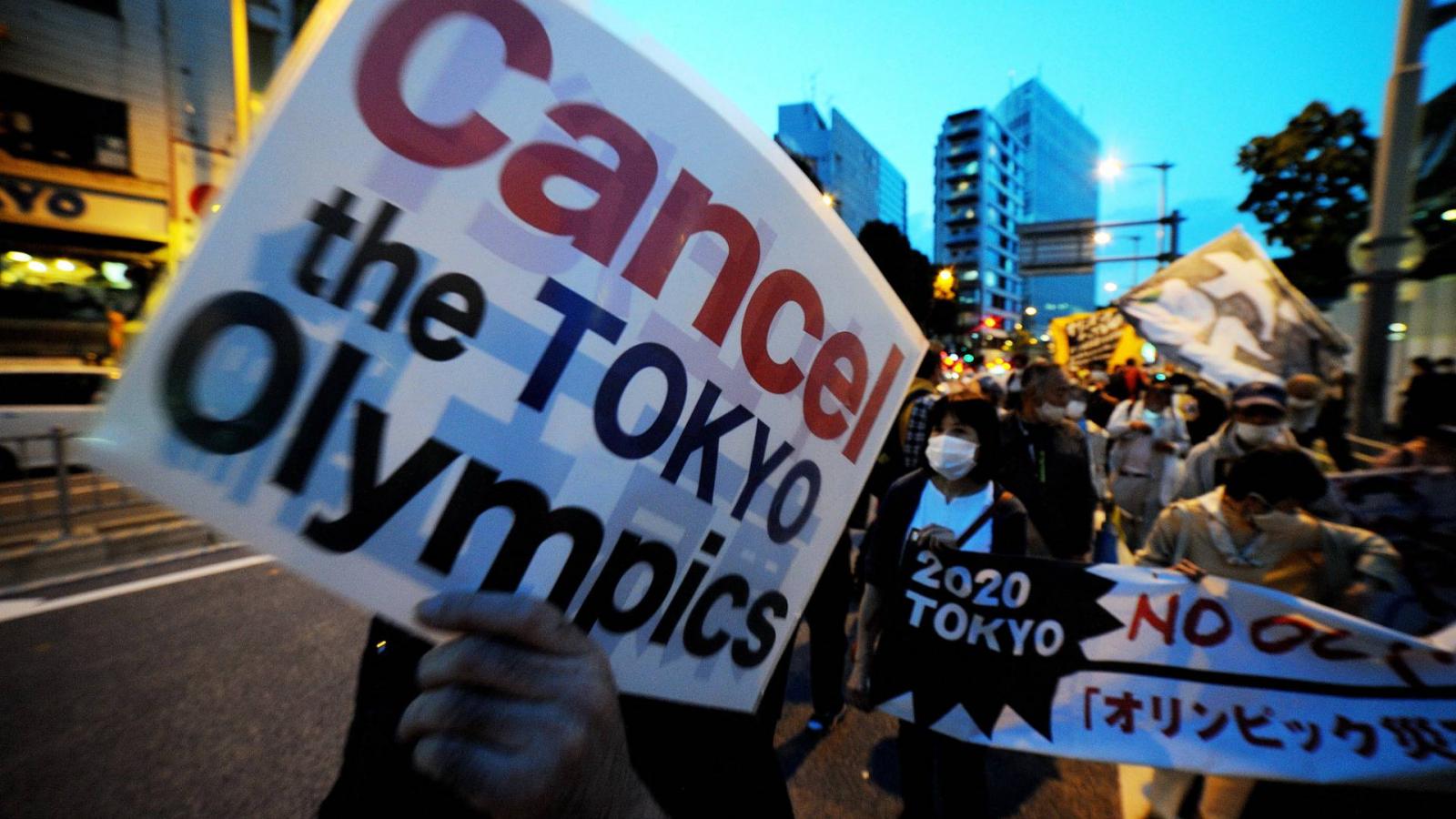 Protest in Tokyo against Olympics