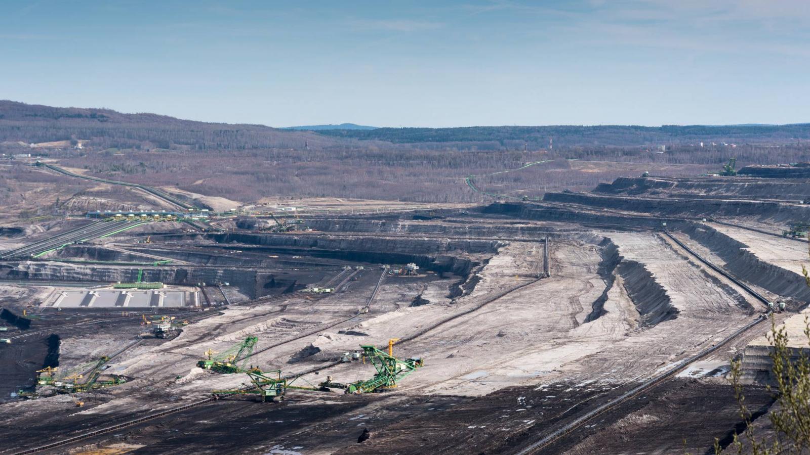 Mining,Machines,Operating,In,The,Turow,Lignite,Opencast,Mine,In