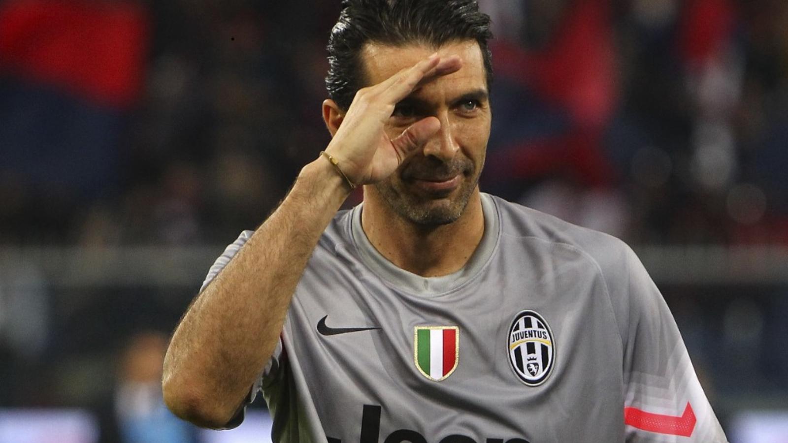 Buffon a mérkőzés előtt még vidámnak tűnt FOTÓ: EUROPRESS/GETTY IMAGES/MARCO LUZZANI