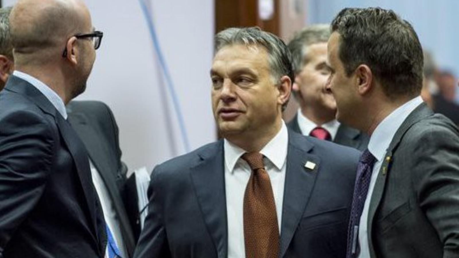 Orbán Viktor az EU csúcstalálkozón. FOTÓ: Miniszterelnöki Sajtóiroda, Burger Barna