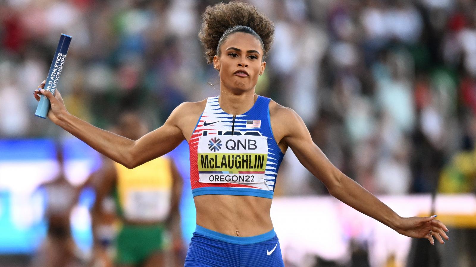 Sydney McLaughlin, a 400 méteres női gátfutás világcsúcsot (50,68) repesztett győztese azt mondta, nagy erőt adott neki, hogy az egész családja előtt versenyezhetett  