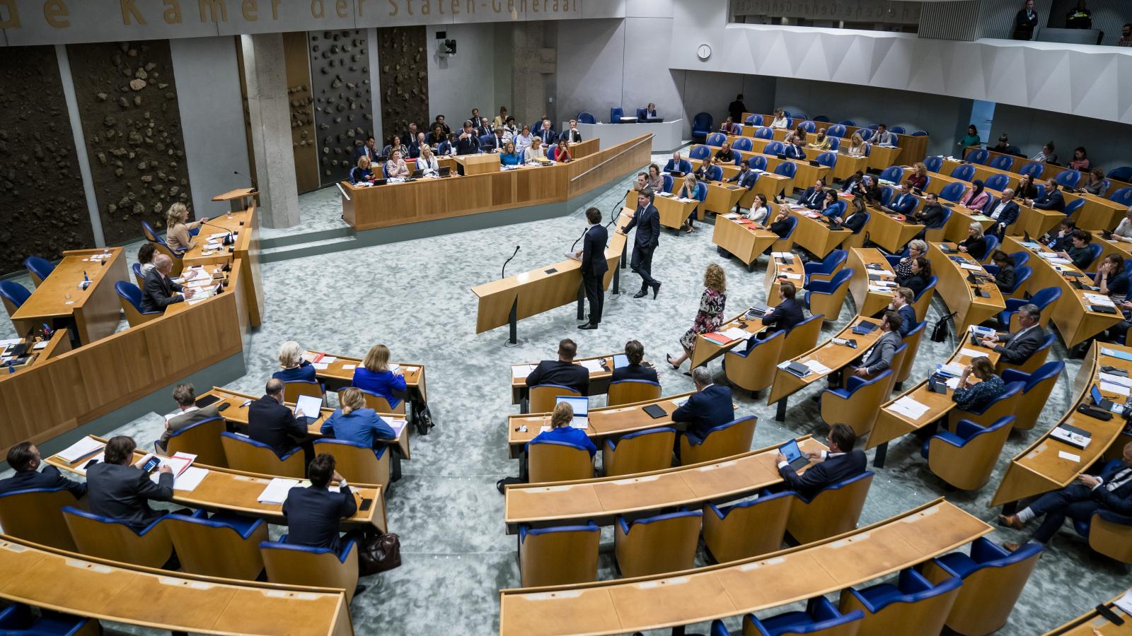 A holland parlament ülésterme. 