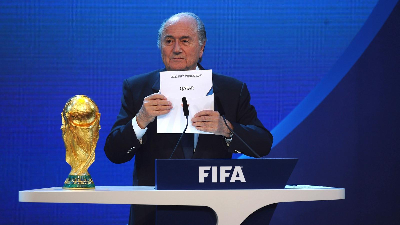 Sepp Blatter még megbánhatja azt a pillanatot, amikor kihirdette Katar győzelmét FOTÓ: EUROPRESS/GETTY IMAGES/LAURENCE GRIFFITHS