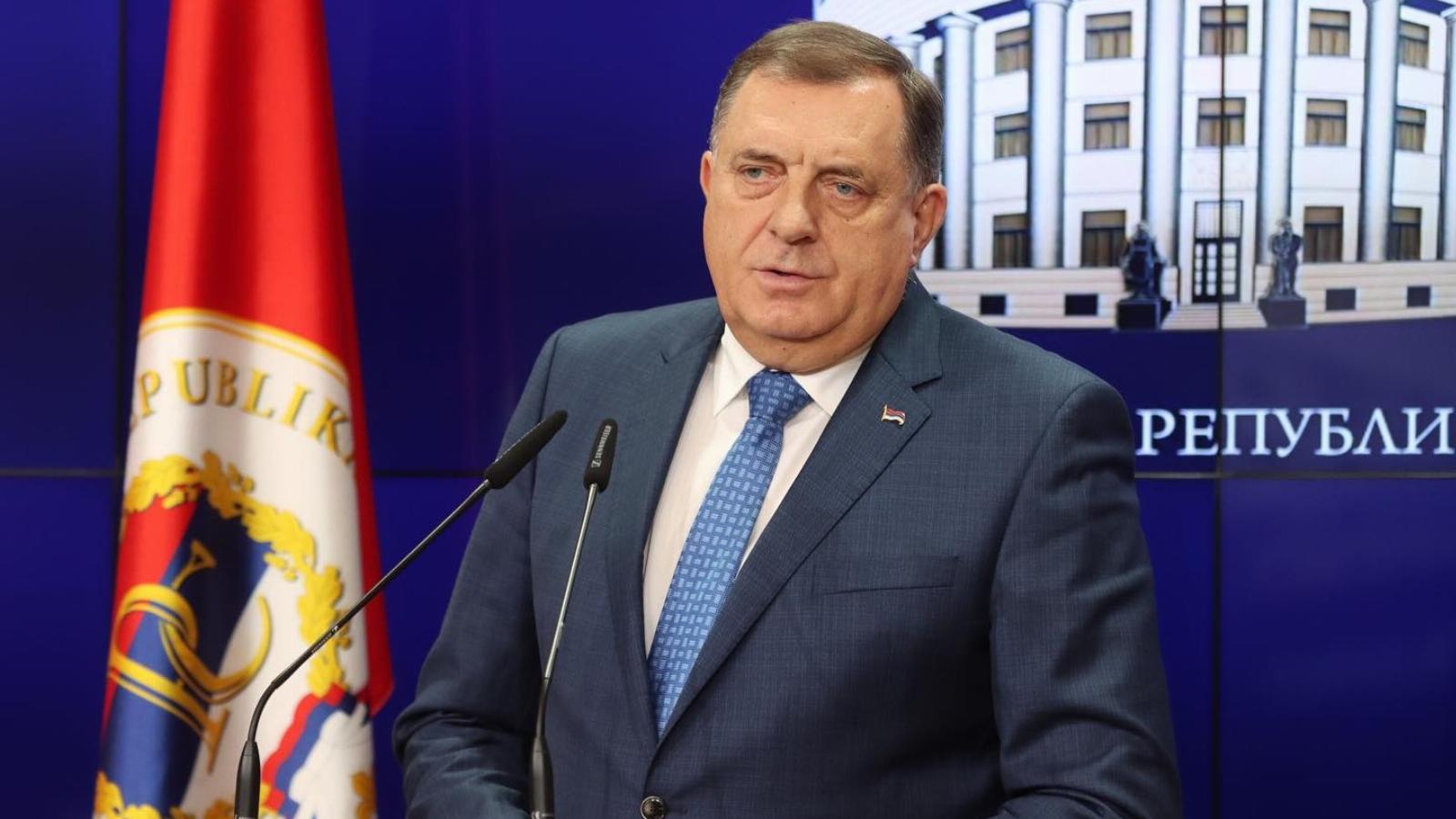 Milorad Dodik boszniai szerb elnök a daytoni békemegállapodás 28. évfordulóján visszafordíthatatlannak nevezte az elszakadást