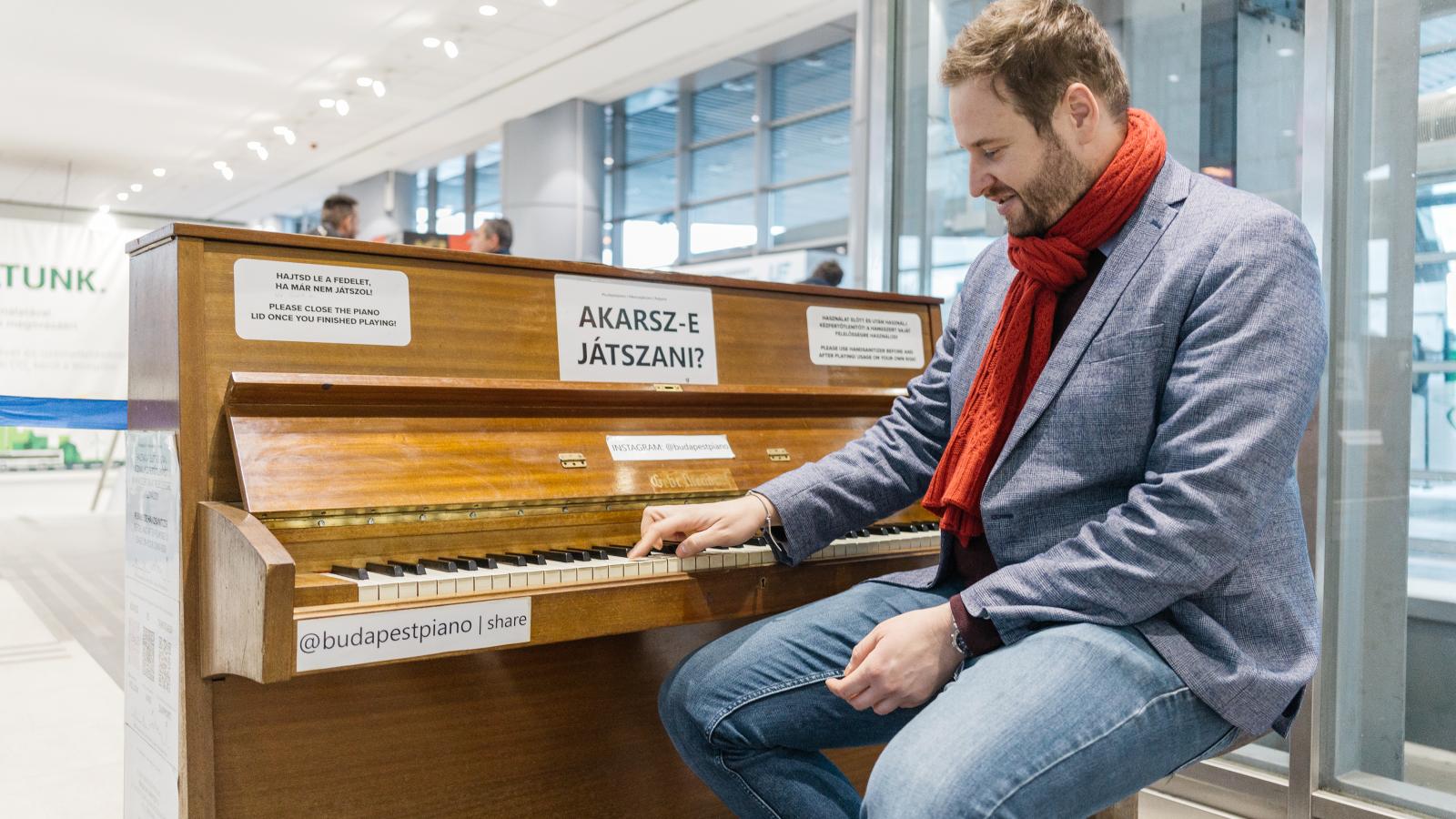 Demeter Márton, a BudapestPiano projektgazdája