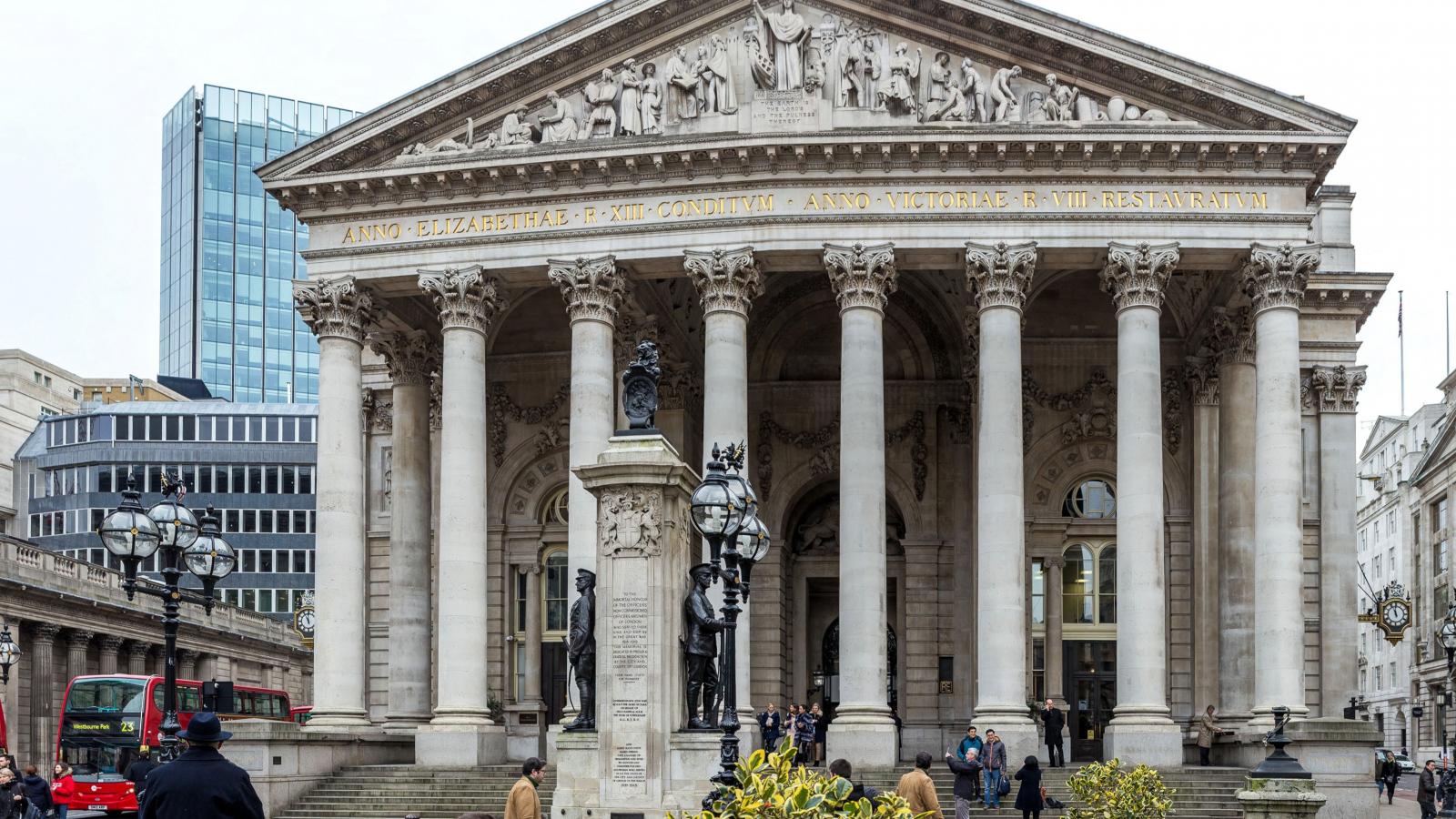 A londoni tőzsde épülete