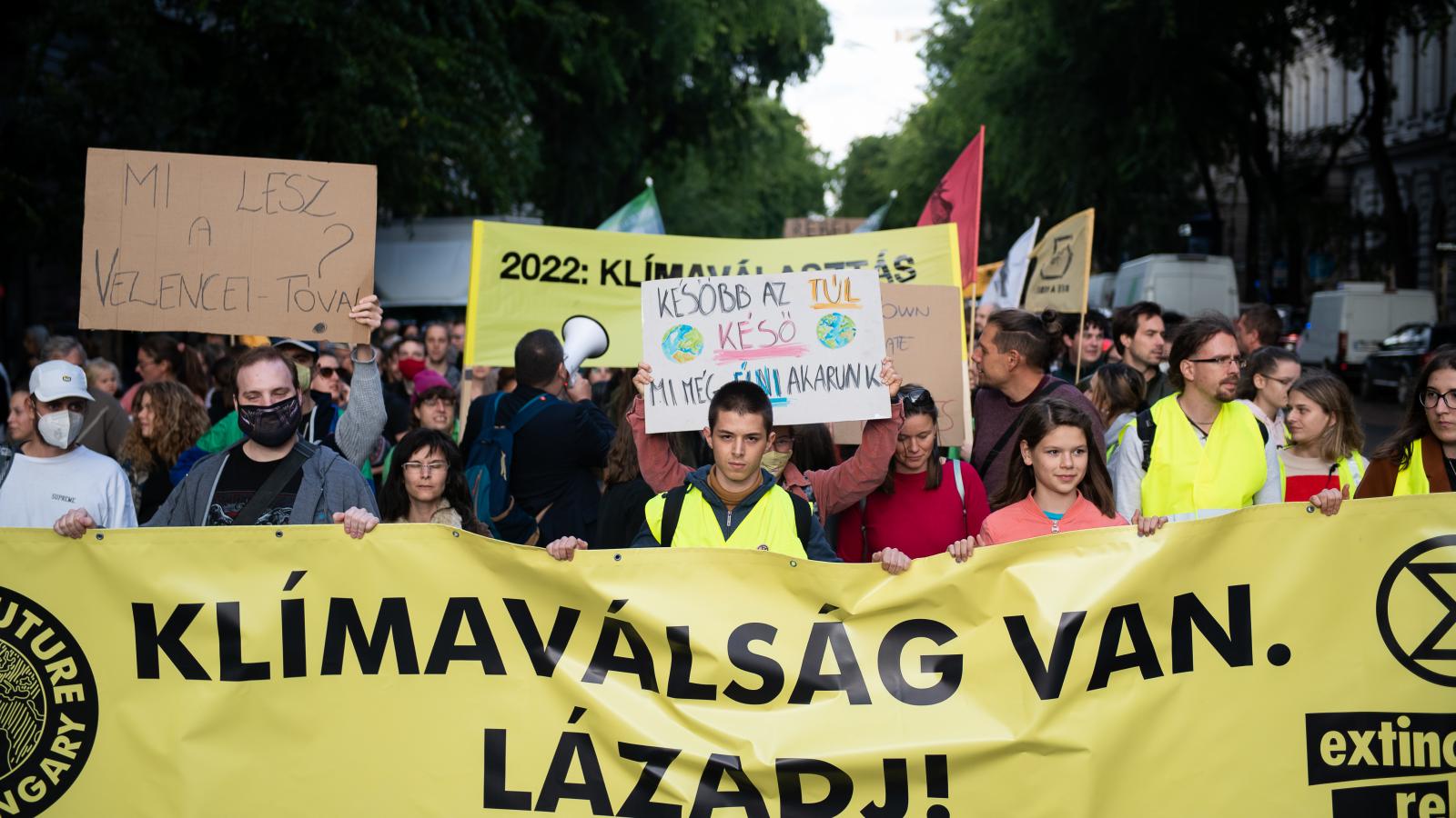 Magyarország is csatlakozott a Fridays For Future által szervezett globális klímatüntetéshez 2021. szeptember 24-én