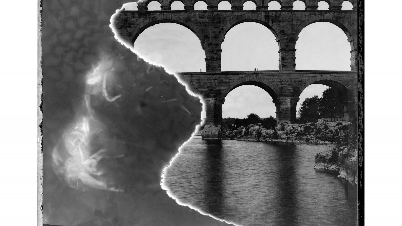 Gombos Lajos: Pont du Gard (rontott) 