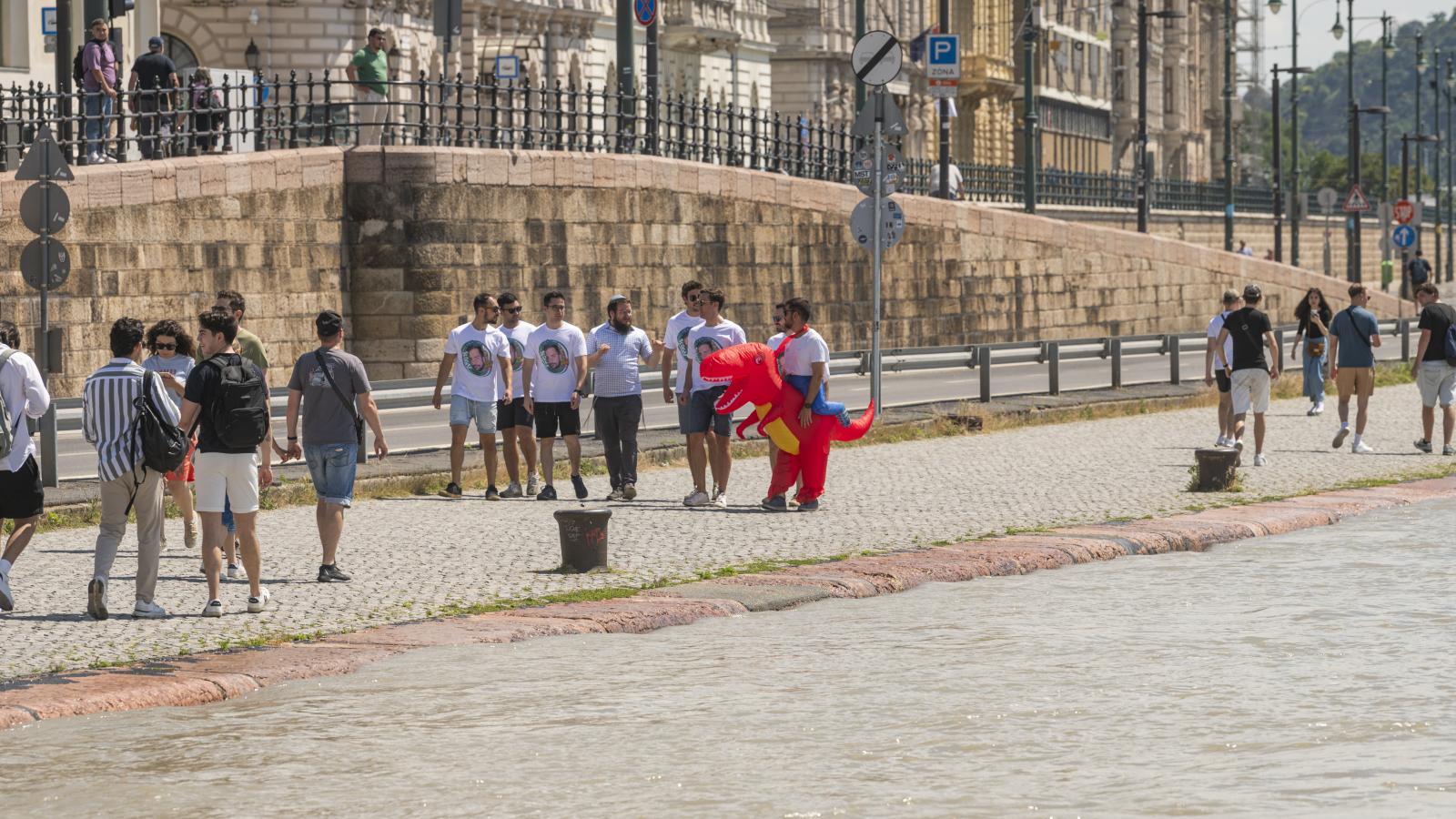 A Duna legutóbbi, júniusi áradása - akkor nem okozott gondot 