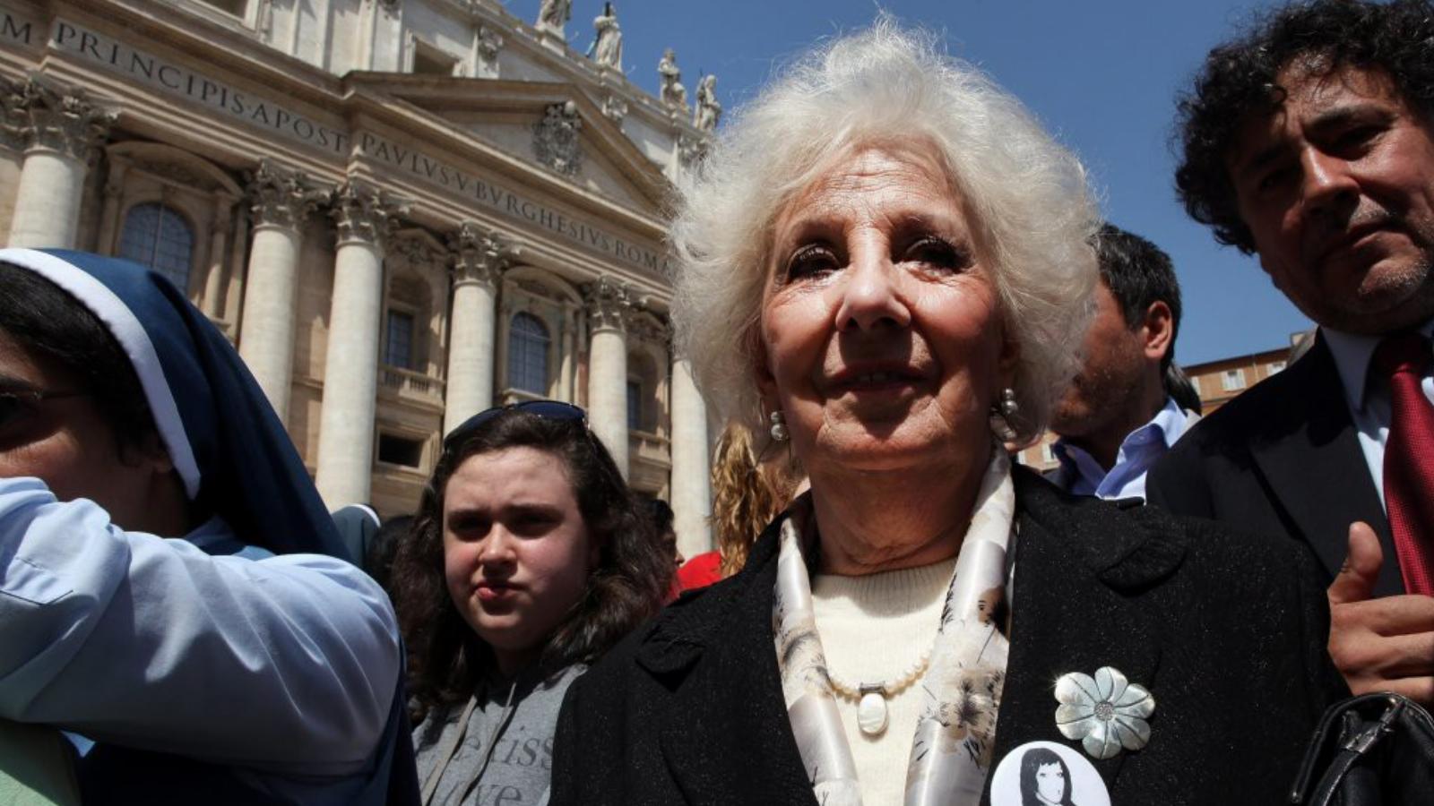 Estela Carlotto már bocsánatot kért, beismerte, hogy tévedett, amikor megvádolta a pápát FOTÓ: EUROPRESS/GETTY IMAGES/FRANCO ORI