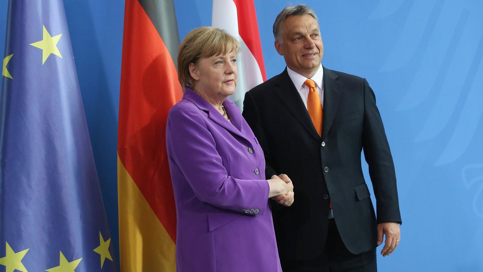 Idén májusban Berlinben is találkozott Orbán Merkellel, de azóta a kormányfő elszigetelődött FOTÓ: EUROPRESS/GETTY IMAGES/SEAN G