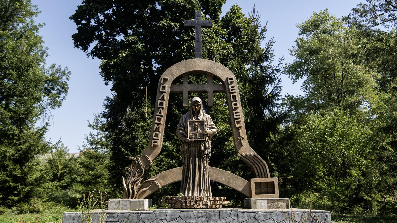 Holodomor-emlékmű Bilopilliában, Ukrajnában