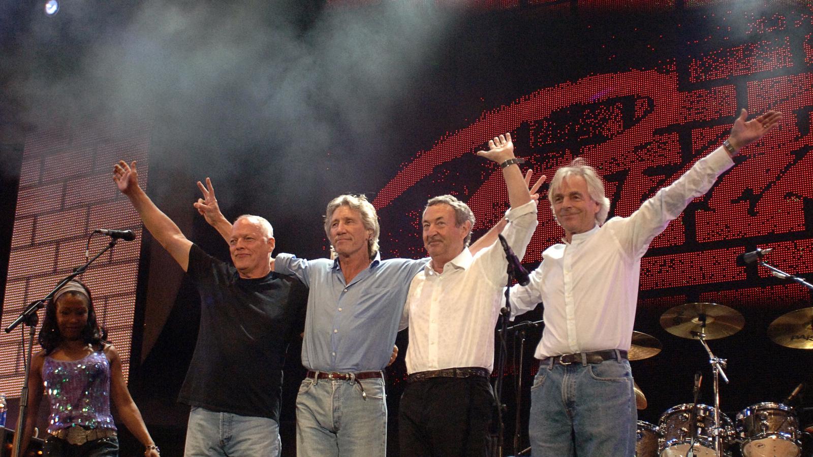 David Gilmour, Roger Waters, Nick Mason, Richard Wright 2005-ben