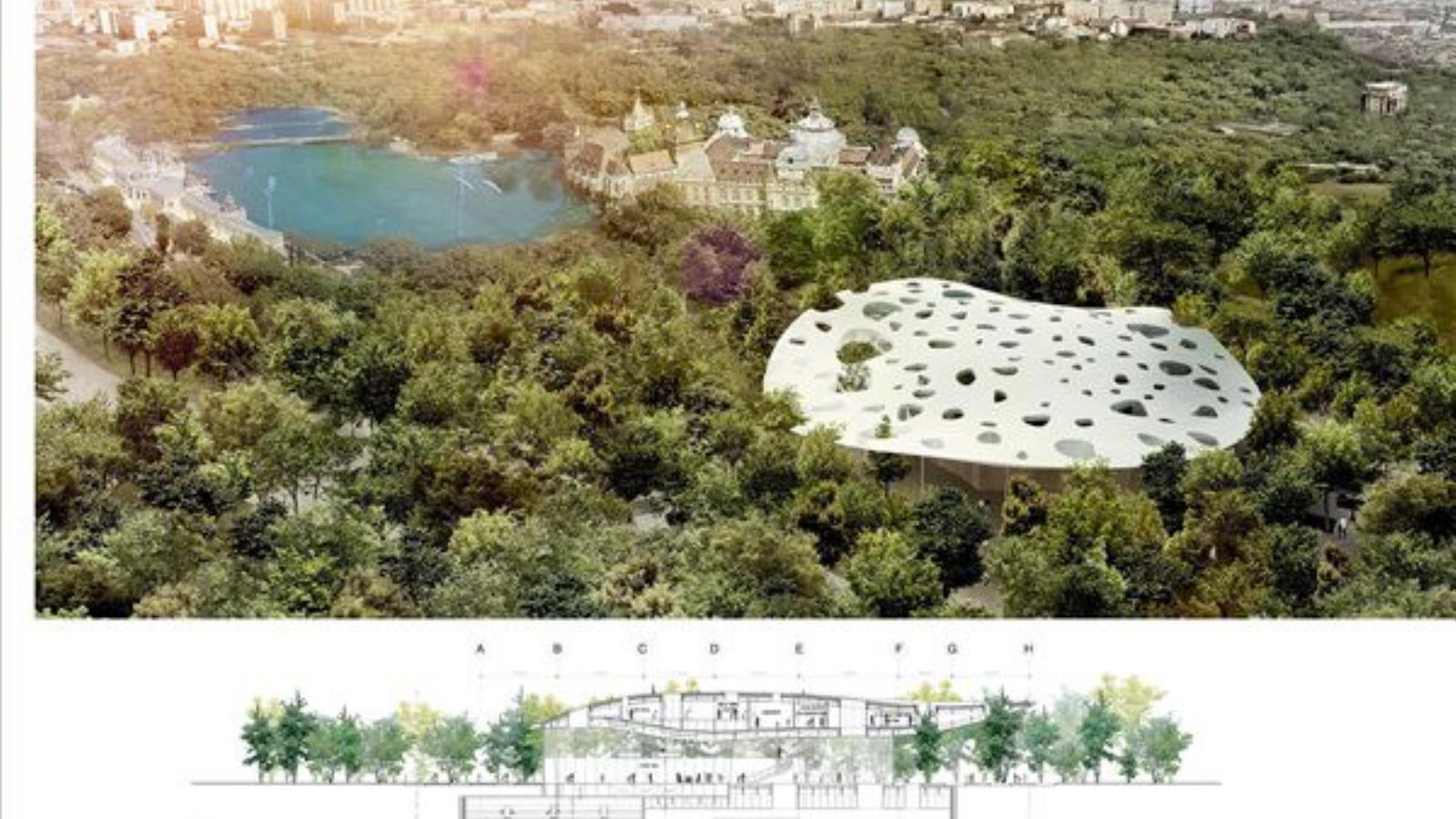 A Magyar Zene Háza látványterve. Fotó: Sou Fujimoto Architects